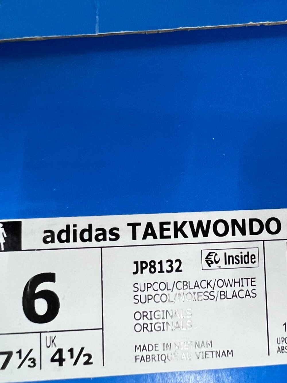 Adidas Taekwondo Lace Wmn's Size 6 Silver JP8132 - New with Defects - Picture 8 of 8